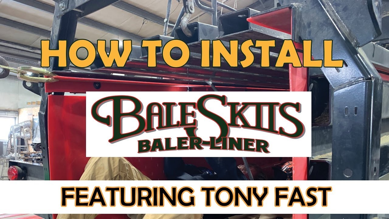 BaleSkiis® Baler Liner Install on a Case IH LB434 with Tony Fast of Fast Ag Montana