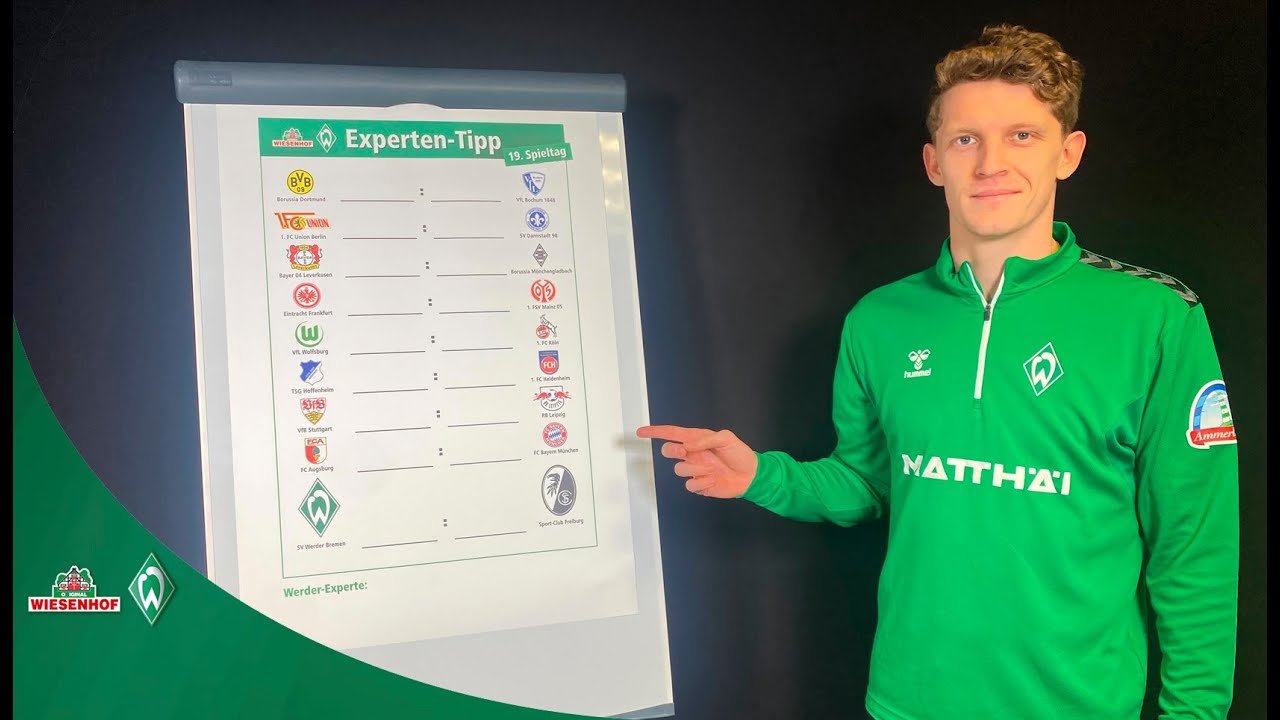WIESENHOF: Werder-Expertentipp 19. Spieltag 23/24