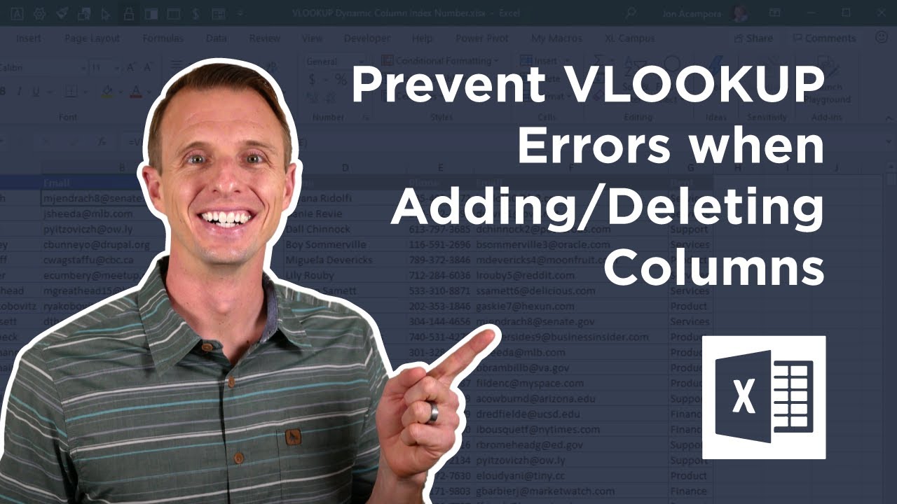 How To Prevent Vlookup Errors When Inserting Or Deleting Columns