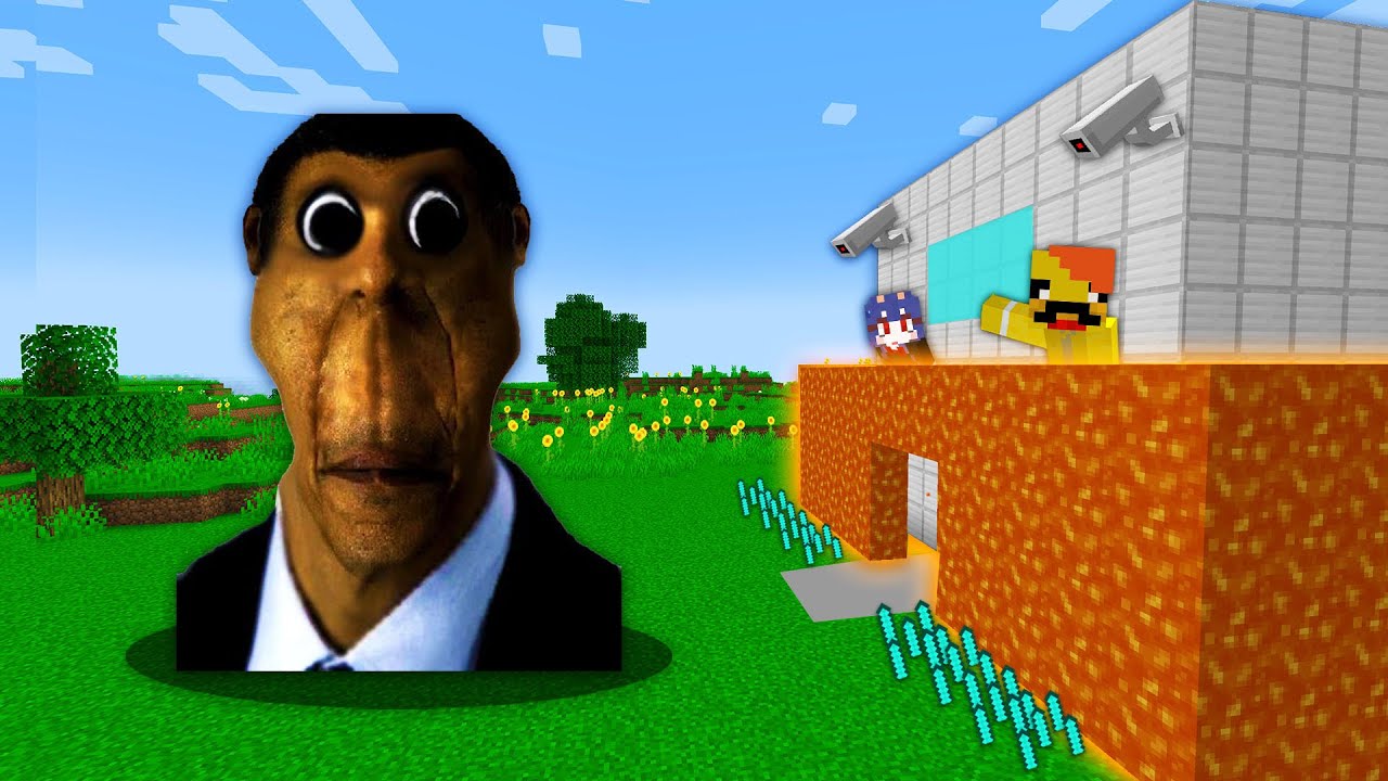 오분가 VS 최강보안 집 [몬스터 막기] obunga VS Strongest Security House in minecraft