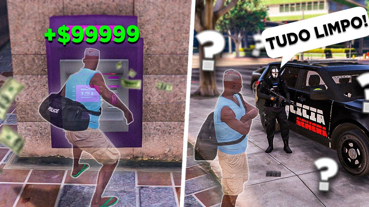 R0UBEI O CAIXINHA INVISIVEL E IRRITEI OS POLICIAIS