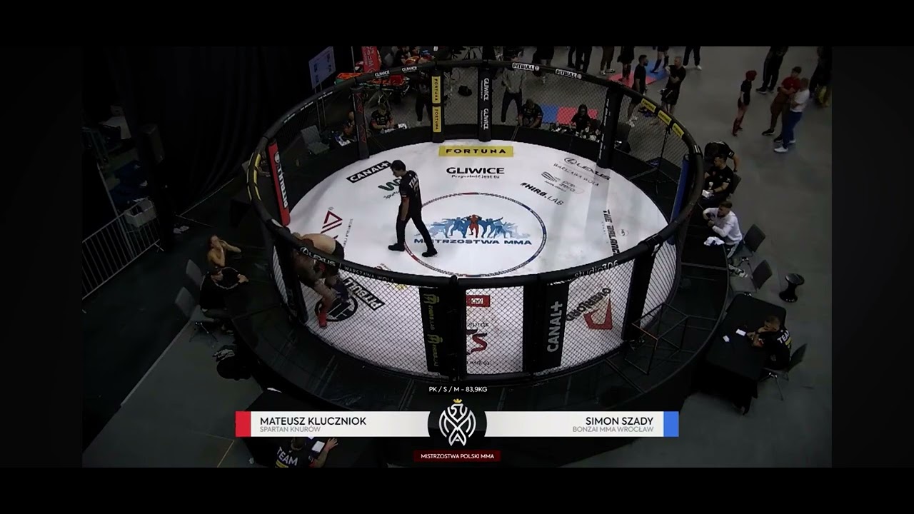 Simon Szady vs Mateusz Kluczniok Finał MP MMA Polska PK/S/M/84kg.