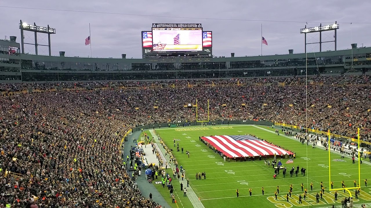 Lambeau Field flyover - Packers vs Panthers 11/10/19