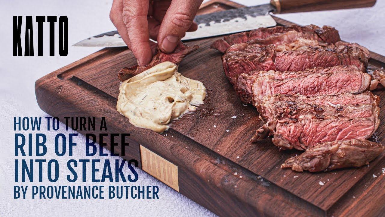 How to Break Down a Beef Rib + Barbecued Ribeye Steaks with Provenance Butcher | Katto Knives