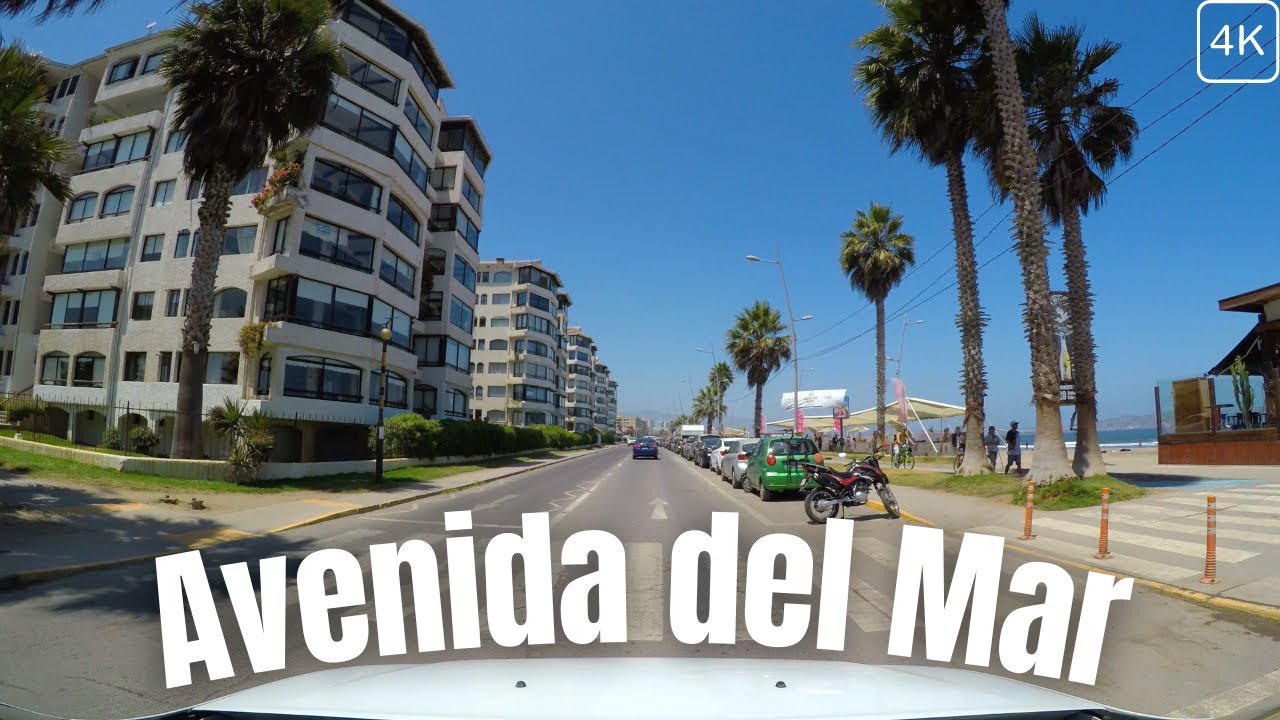 Avenida del Mar - Ciudad De La Serena - Chile 4K