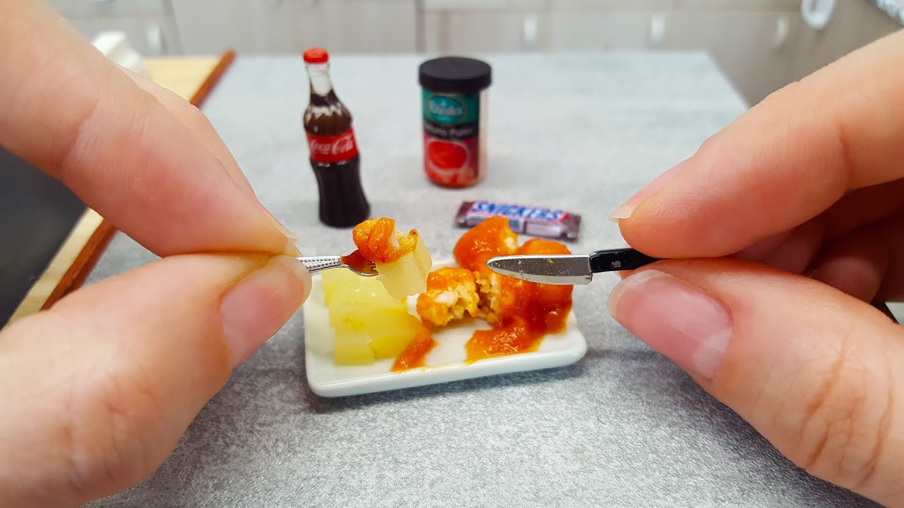 Mini meatballs in tomato sauce🍅🍅/ mini cooking / mini food / tiny kitchen / ASMR / miniature cooking