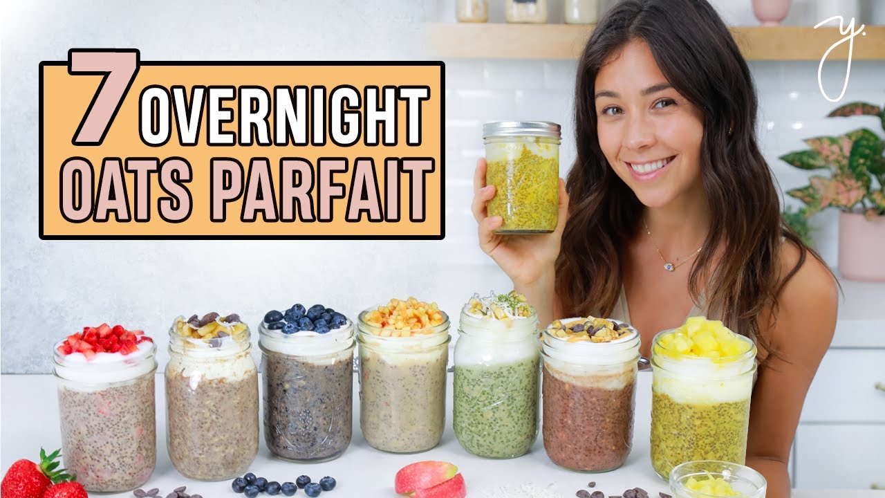 7 CHIA OAT BREAKFAST PARFAITS for the Week! Easy & Healthy😋 Yovana