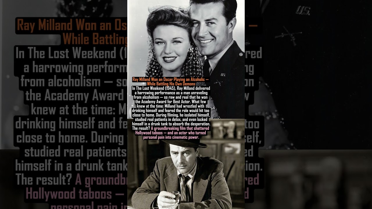 Ray Milland Won an Oscar Playing an Alcoholic &mdash; While Battling His Own Demons #facts #history #new