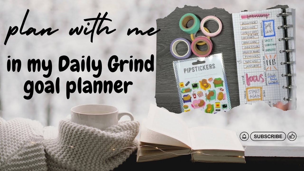 Plan with me while i plan out another week in my daily grind goal planner