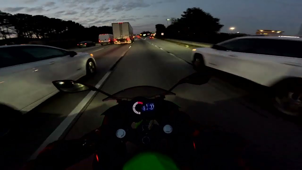 2023 Ninja 400 KRT Evening Ride in 4K/60 Hyperview