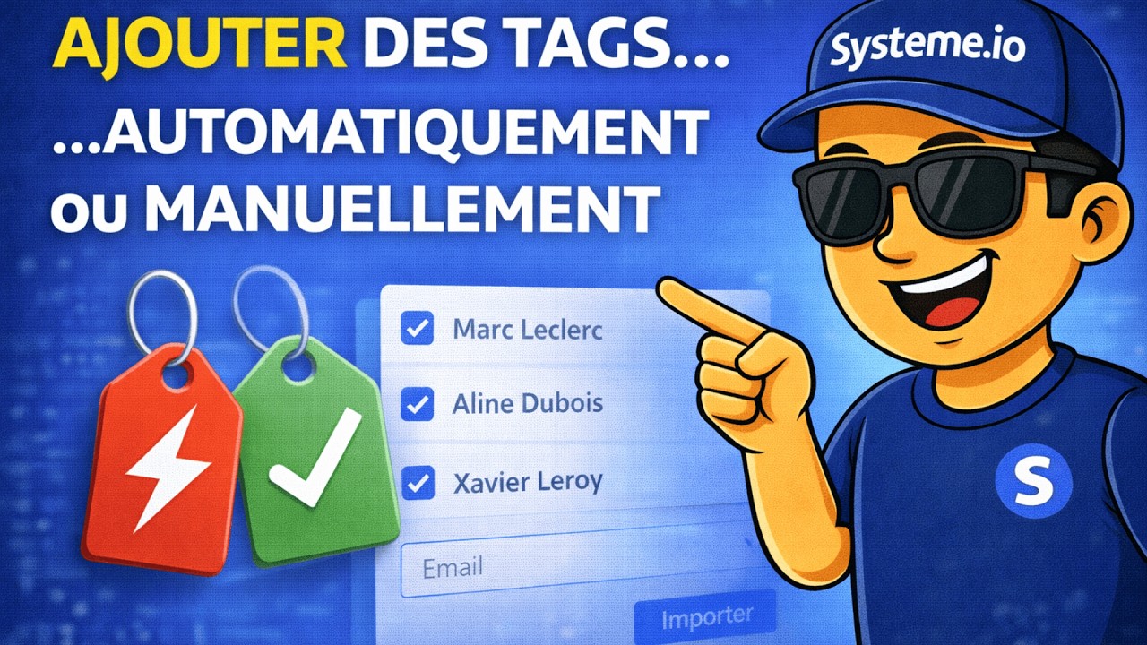 Comment Ajouter Automatiquement et Manuellement Des Tags à Vos Contacts Sur Systeme.io