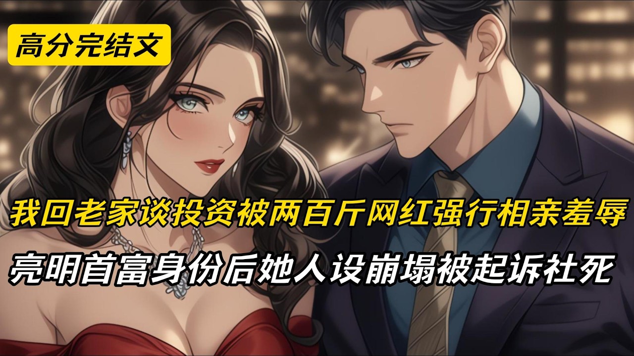 【爽文】顾峰回老家谈投资酒店，被两百斤网红误认相亲对象，她直播索要两百万彩礼，薅他头发砸他名表，经理带保安按地暴打。他亮明顾氏集团掌权人身份，两千万资金到账救活酒店。网红被粉丝揭穿骗局#爽文