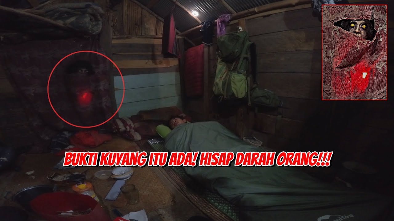 MENGINAP DIGUBUK DALAM HUTAN SENDIRIAN~AKTIFITAS ANEH DIHUTAN SAAT TENGAH MALAM...