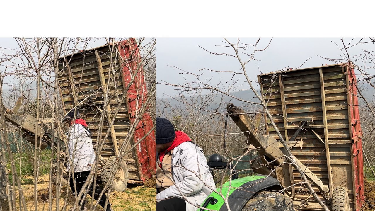 Kasa Takla Attı!! Kasa Traktörden Çıkıp Geriye Doğru Takla Attı Toprak Taşıyoruz Kepçe Dolduruyor
