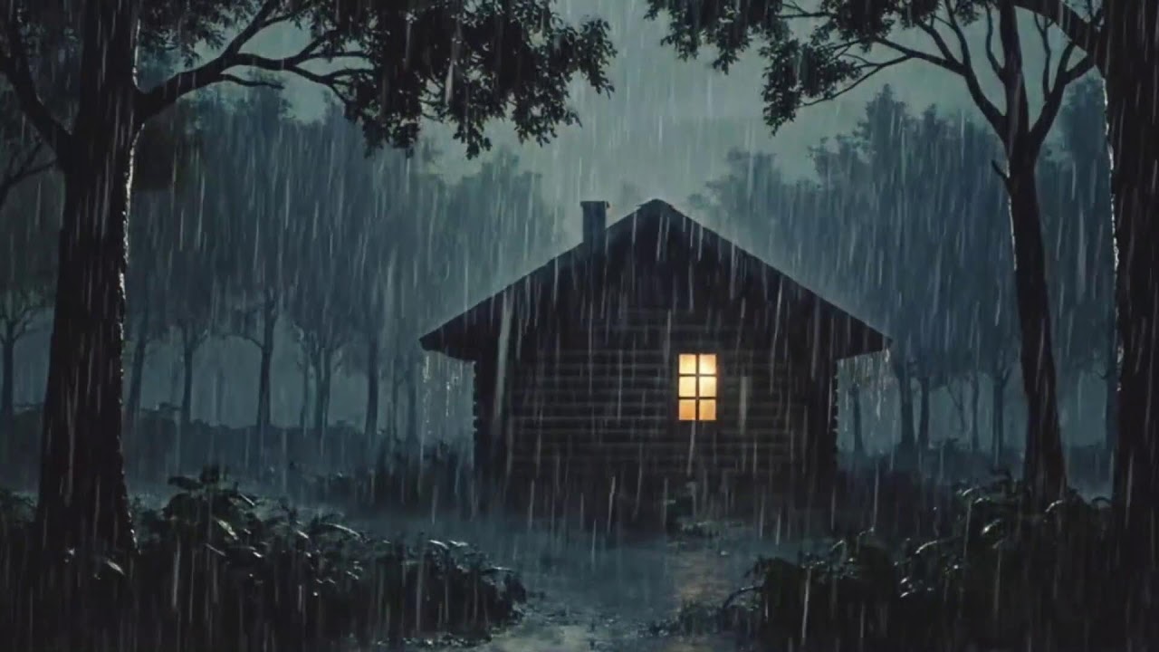 Dark Night Rain & Thunder Ambience | 24/7 Live Sleep Sounds | HEAVY RAIN | RAIN SOUND FOR SLEEP