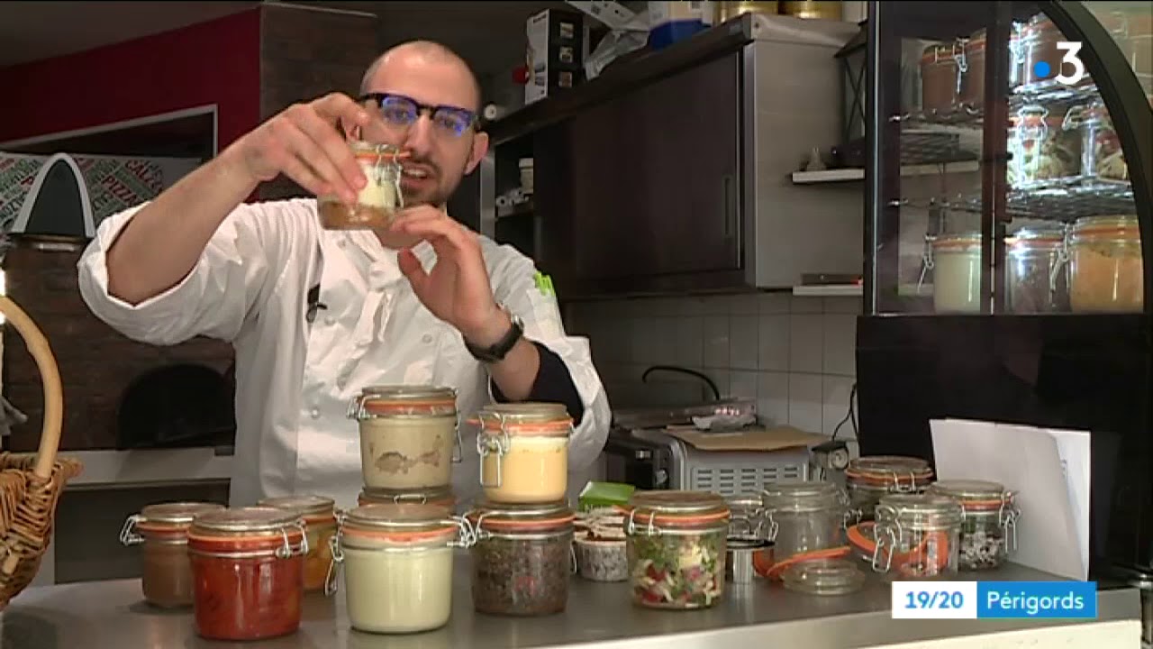 Périgueux, il livre sa cuisine en bocal