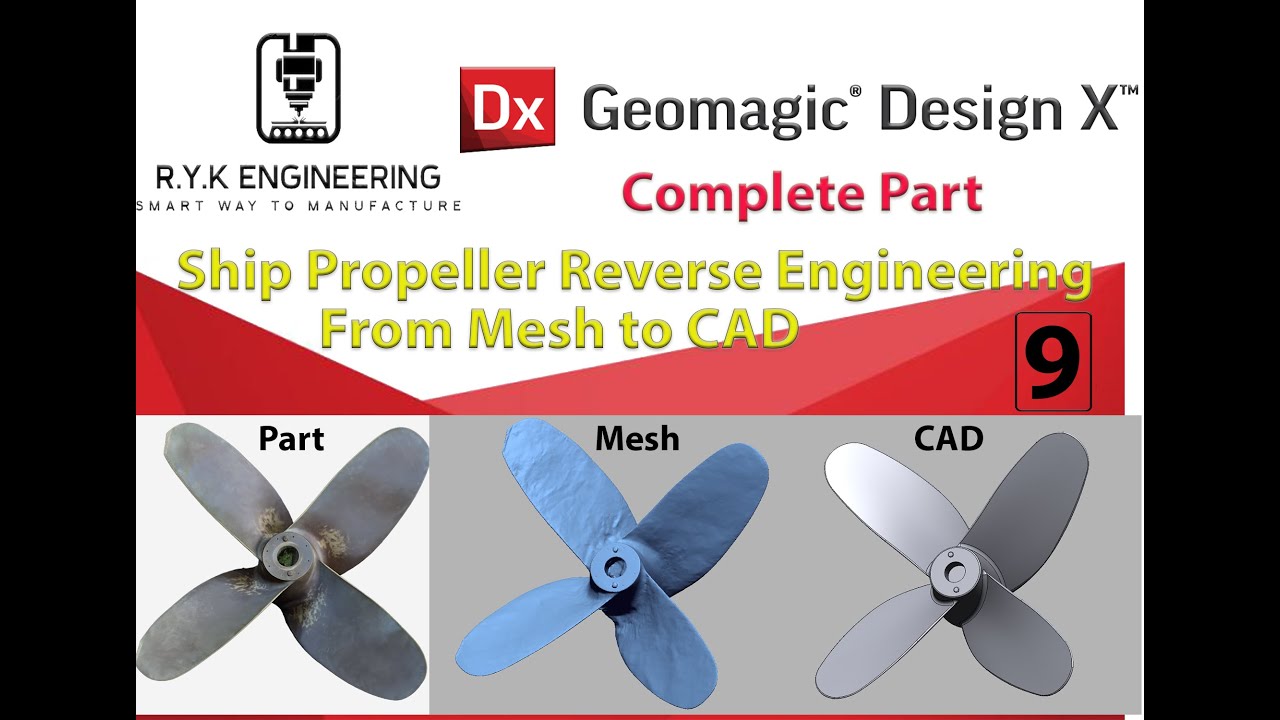 Geomagic Design X easy language Complete Ship Porpeller reverse engineering (Urdu & Hindi)