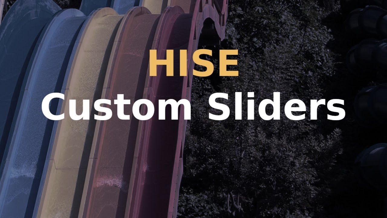 How to create custom vector sliders in HISE