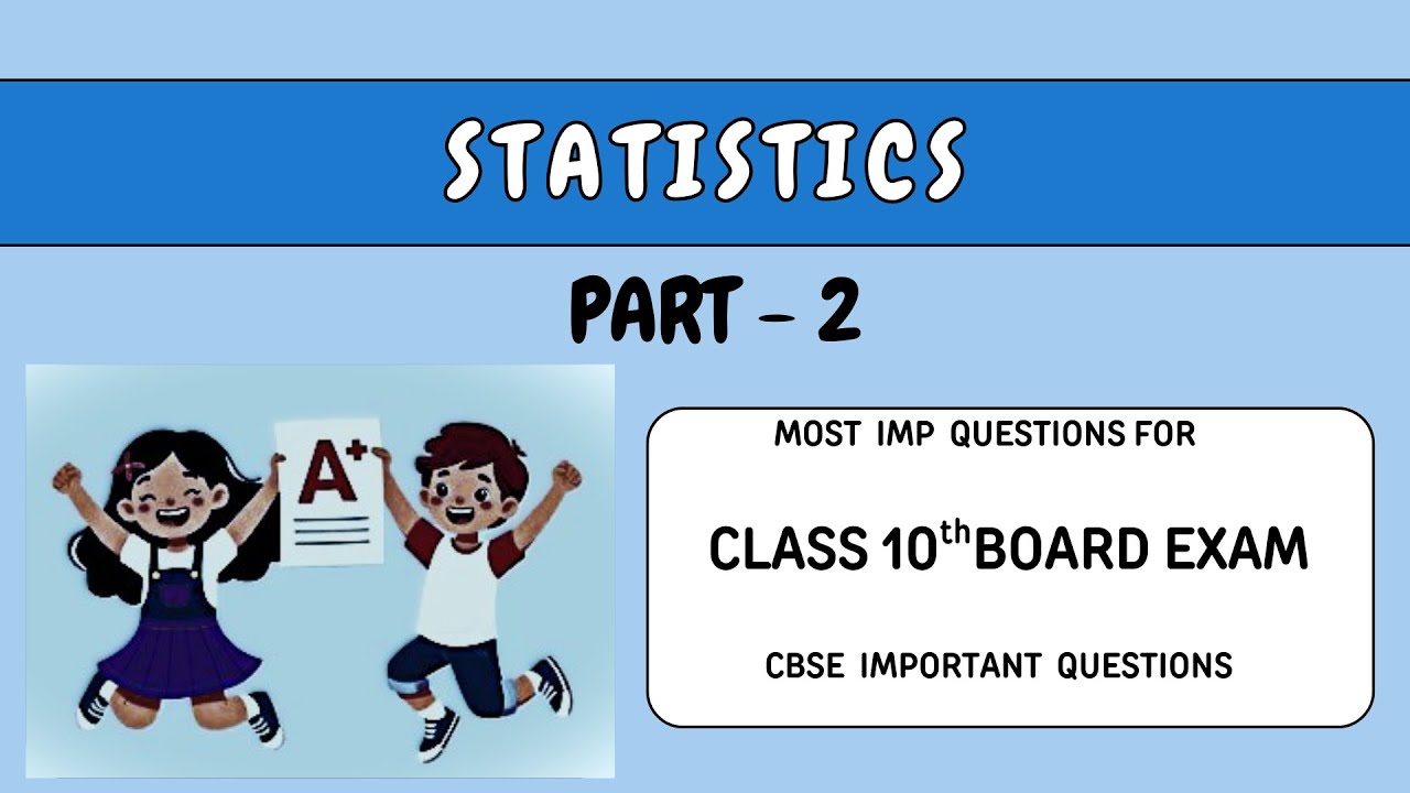 Statistics Class 10th Board Papers II Part2 II  #maths #statistics #mean #mode #median
