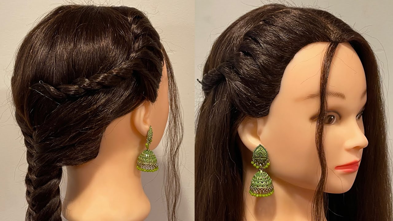 Party Hairstyle for girls | Beautiful and easy hairstyle 