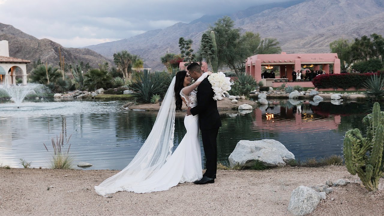 Groom Has Funny Wedding Vows - Glamorous Palm Springs Wedding at Pond Estate