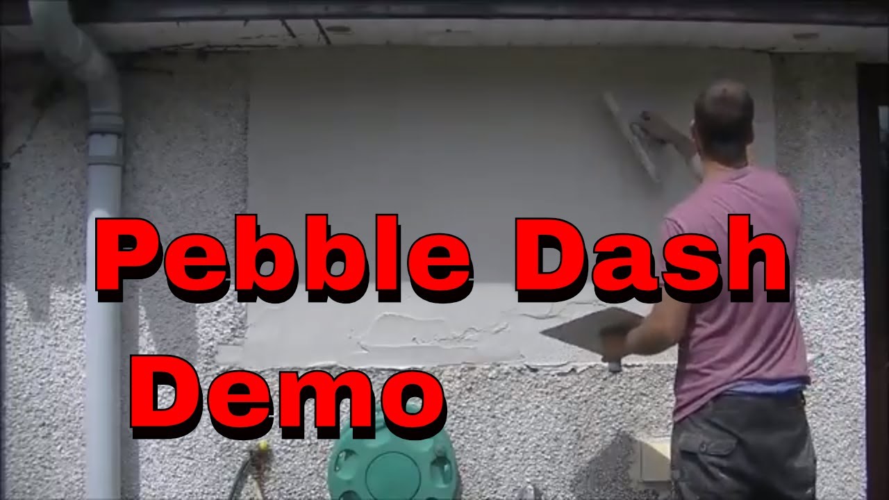 HOW I PATCH DRY DASH RENDER,ROUGHCAST,PEBBLE DASH DEMO PART 2