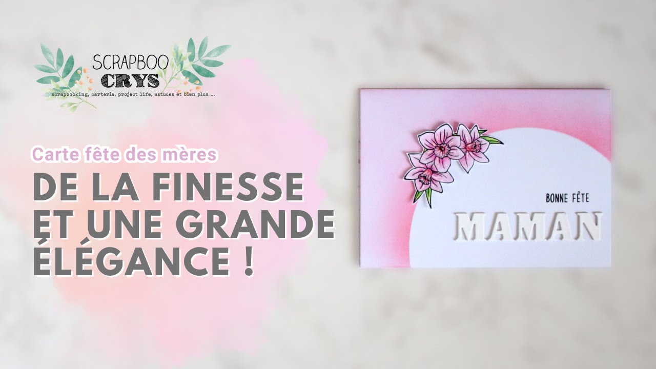 Créez une Carte TELLEMENT ÉLÉGANTE et toute en FINESSE !! Avec de la cartonnette de récup' !