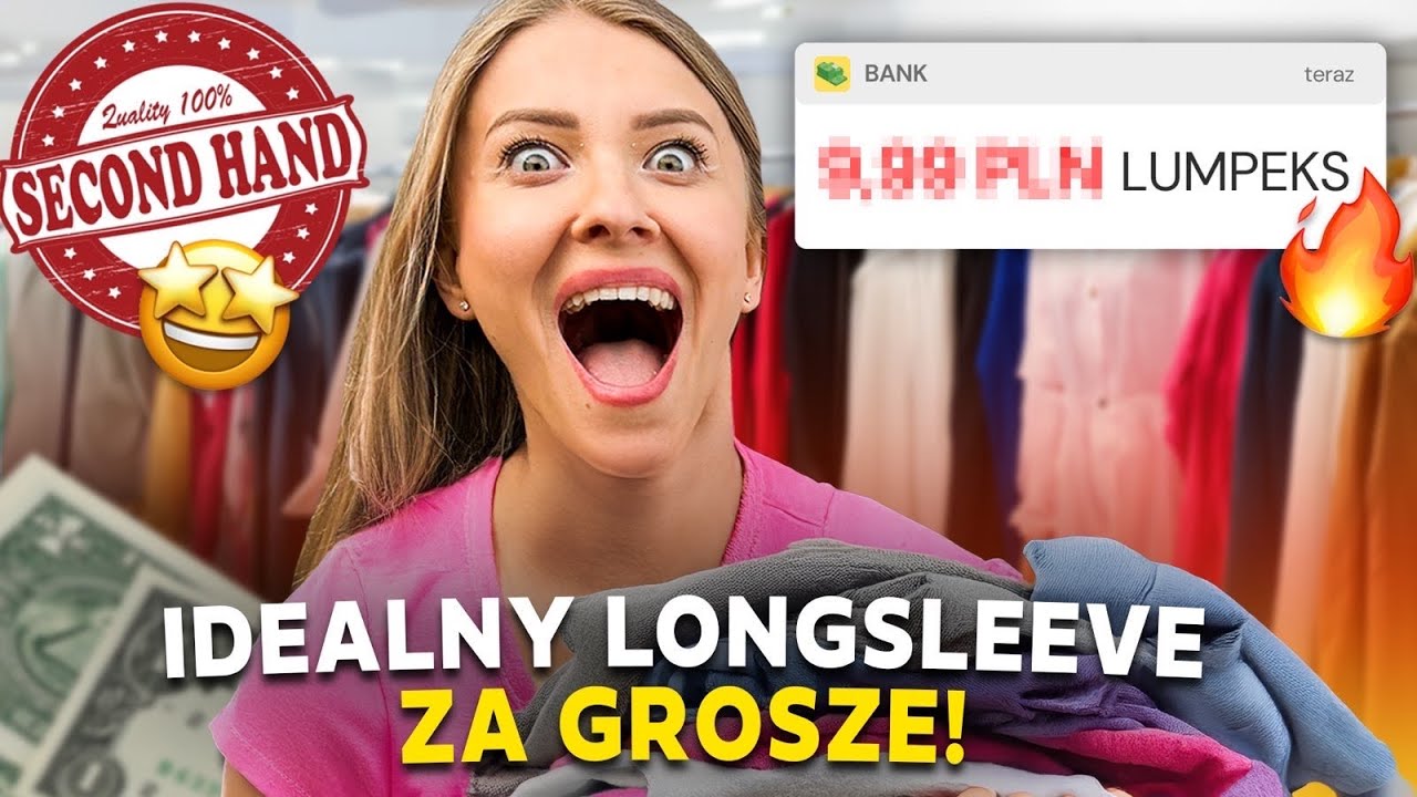 KUPIŁAM NOWE KAPCIE ZA 7,47 ZŁ I GOLF ZA 9,52 ZŁ NA ŁOWACH LUMPEKSOWYCH W KIS SECOND HAND! 🔥