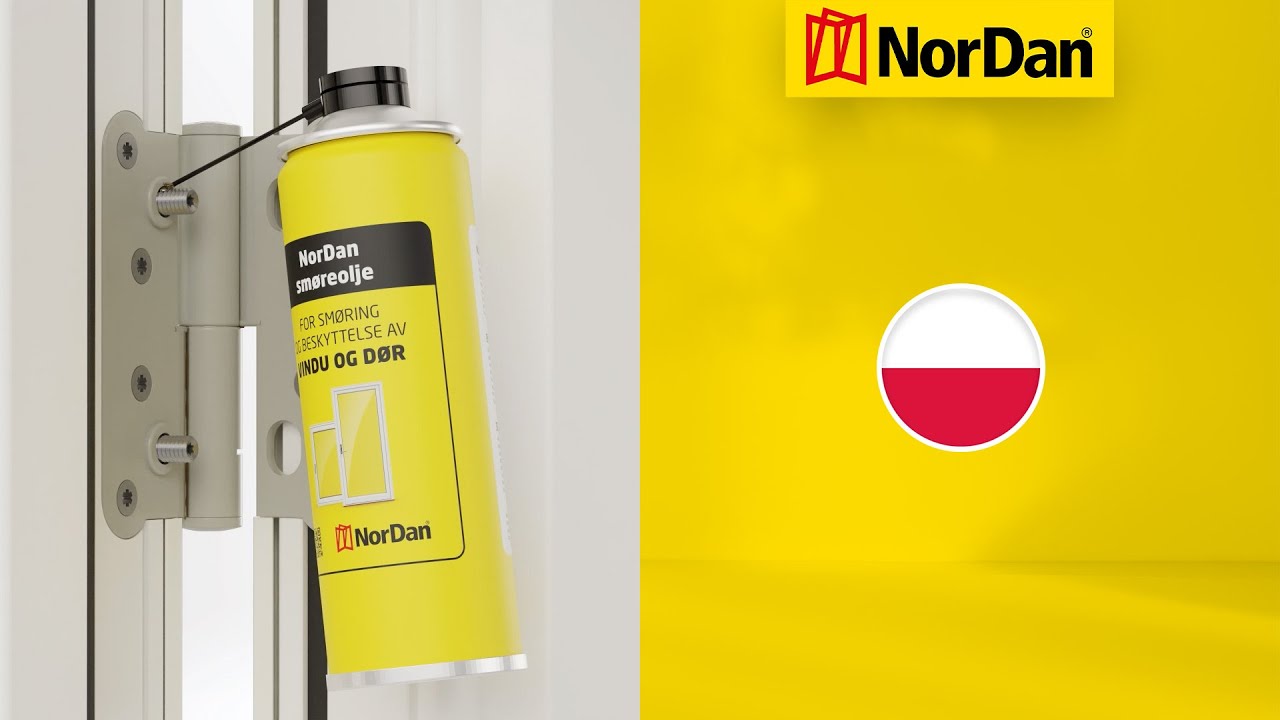 Konserwacja: Smarowanie zawias&oacute;w w produktach NorDan NTech