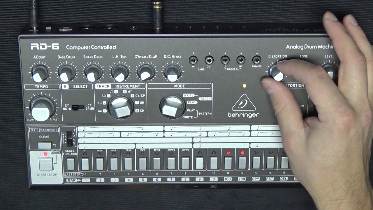 Behringer RD-6 BK - Quick Demo (Sounds Only)