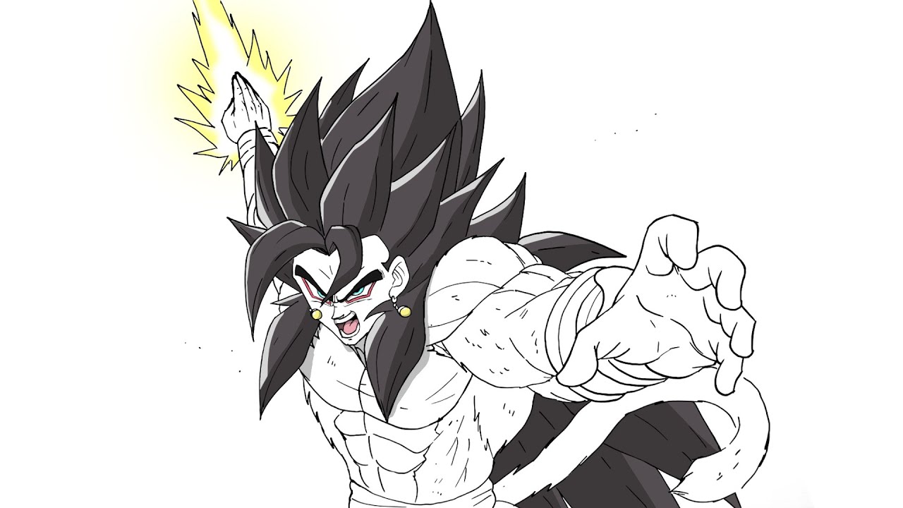 How To Draw Xeno Vegito SSJ4 | Step By Step | Dragon Ball
