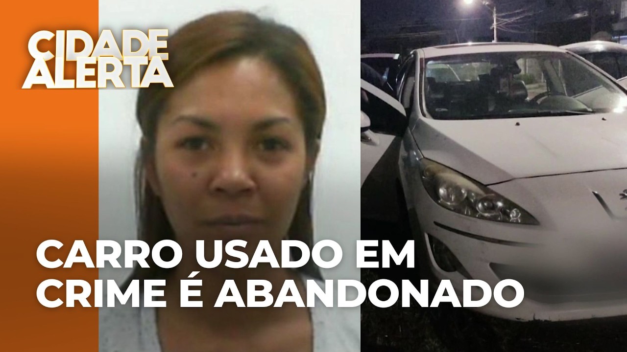 Carro usado em assassinato de mulher em distribuidora é abandonado a quase 20 km do local do crime