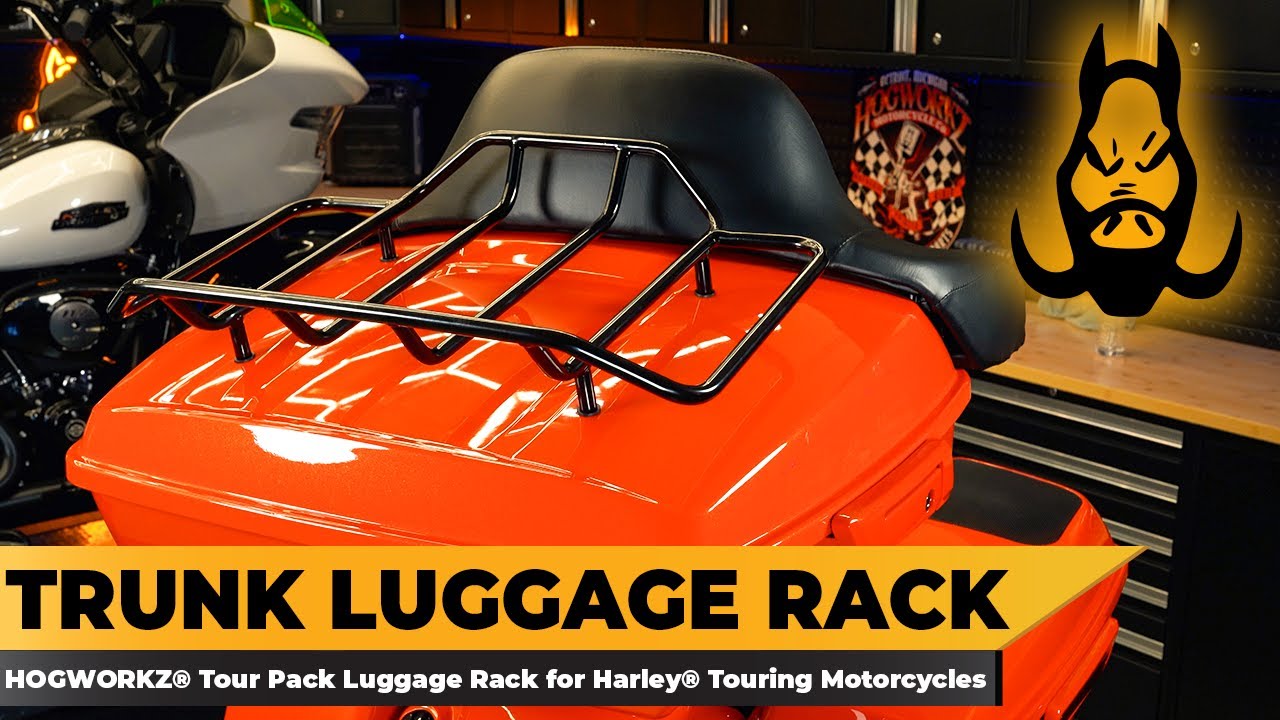 HOGWORKZ&reg; Tour Pack Luggage Rack for Harley-Davidson&reg; Touring Motorcycles