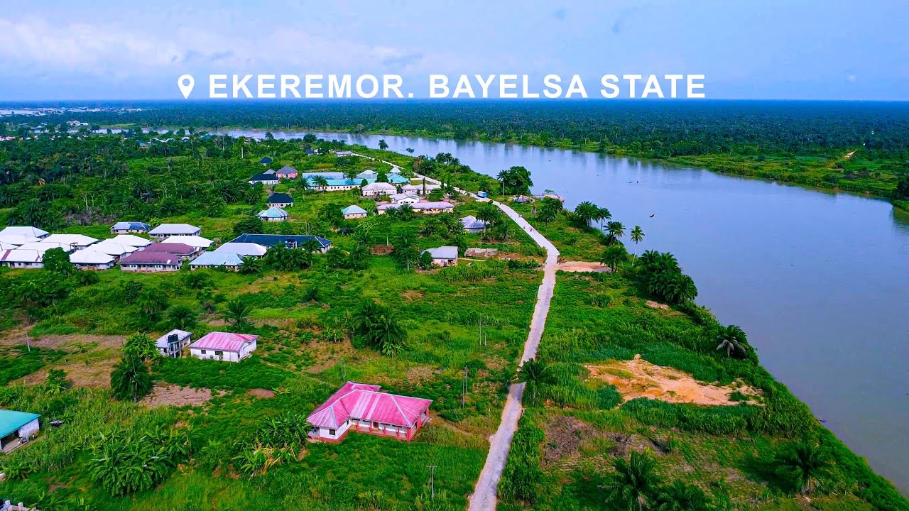 Ekeremor Town, Bayelsa State: Stunning 4K Drone Footage of Nigeria’s Riverine Beauty