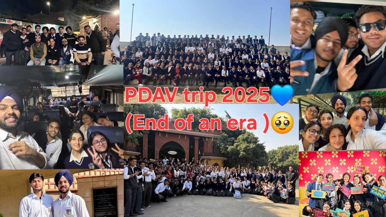 Our Last School Trip | PDAV Batch (25–26) | Memories Forever ✨|police dav public school ludhiana