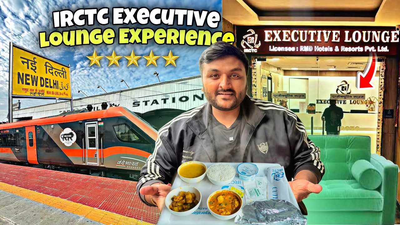 ₹2 IRCTC Executive Lounge Experience with Free Irctc Thali || Manali to Delhi journey