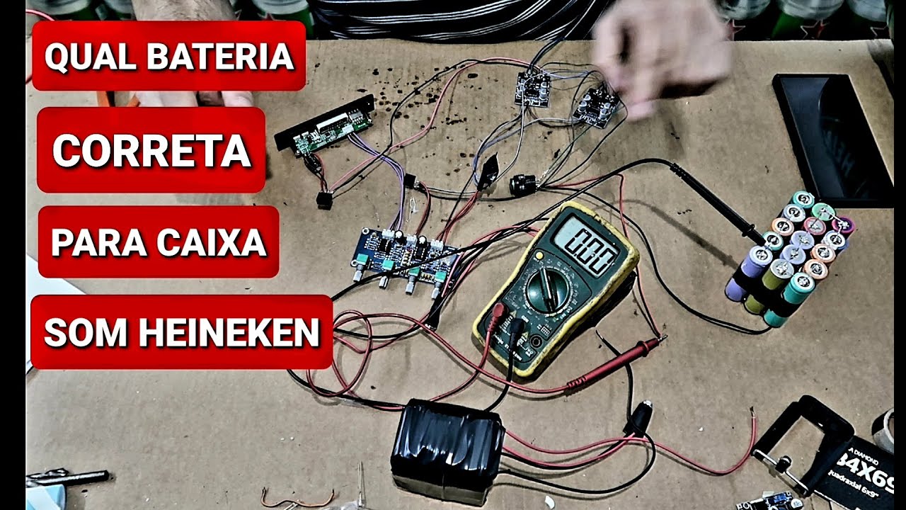 QUAL  BATERIA CERTA PARA CAIXA SOM HEINEKEN