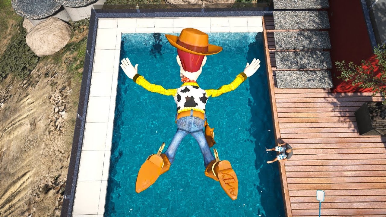 GTA 5 Water Ragdolls WOODY | Jumper/Falls vol.114 (Euphoria physics Funny Moments)