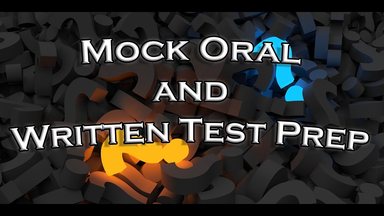 Mock Oral and Written Test Prep | PPGS