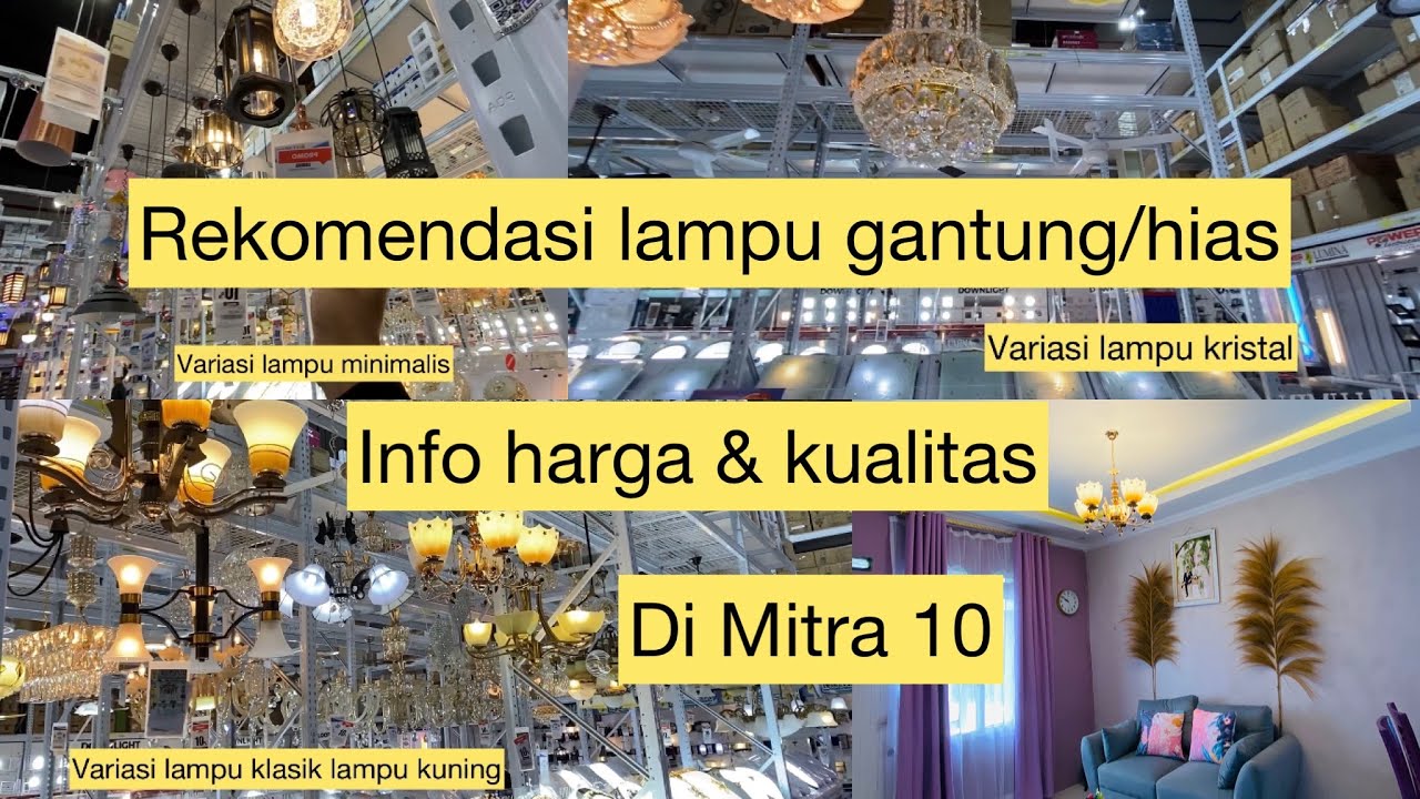 LAMPU GANTUNG INDOOR - LAMPU HIAS - LAMPU KRISTAL - LAMPU PLAFON TOKO MITRA 10