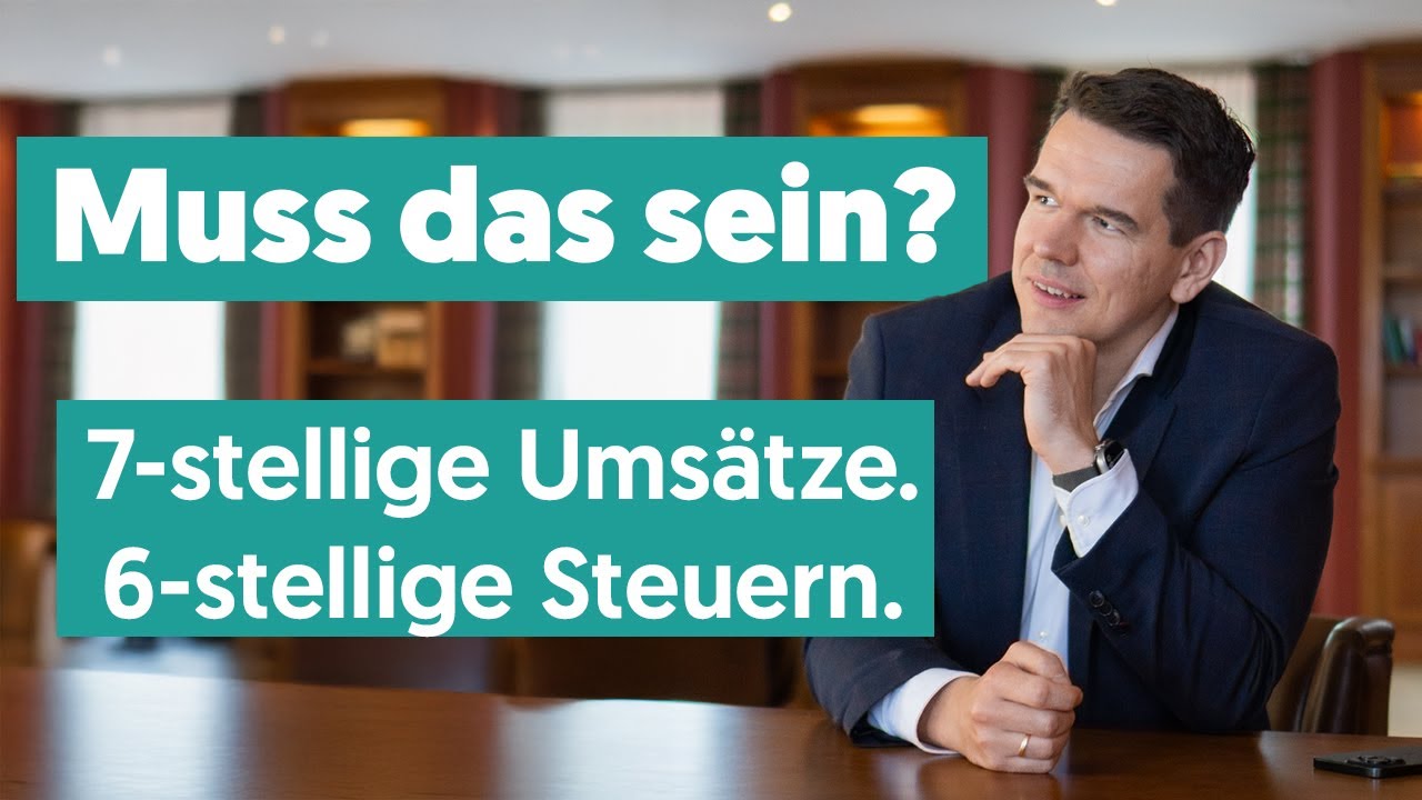 Christian Gebert OMR: 7-stellige Ums&auml;tze. 6-stellige Steuern. Muss das sein?