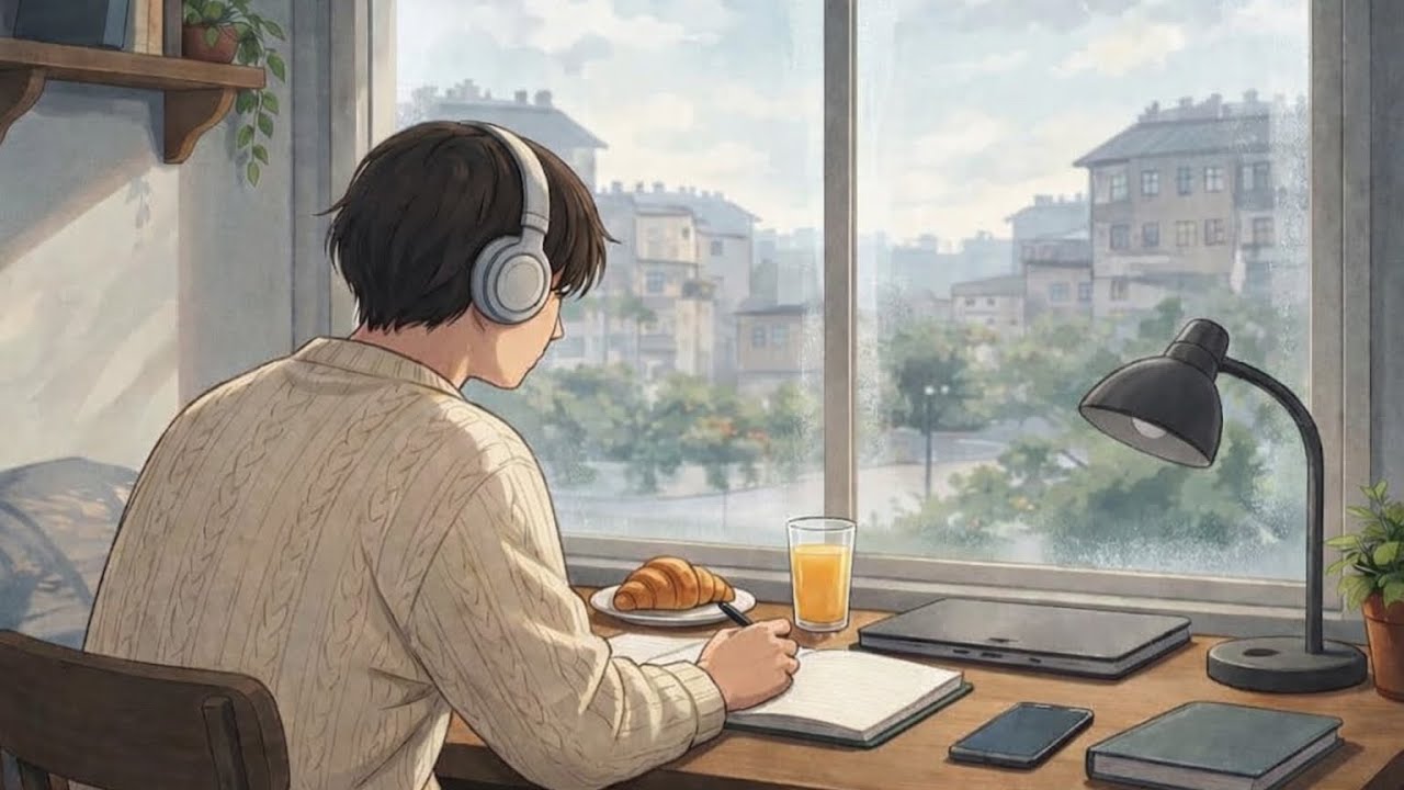 Sunday Brunch Lofi 🥐 Cozy Weekend Beats to Relax / Reset 🍊 The boy at the window Playlist