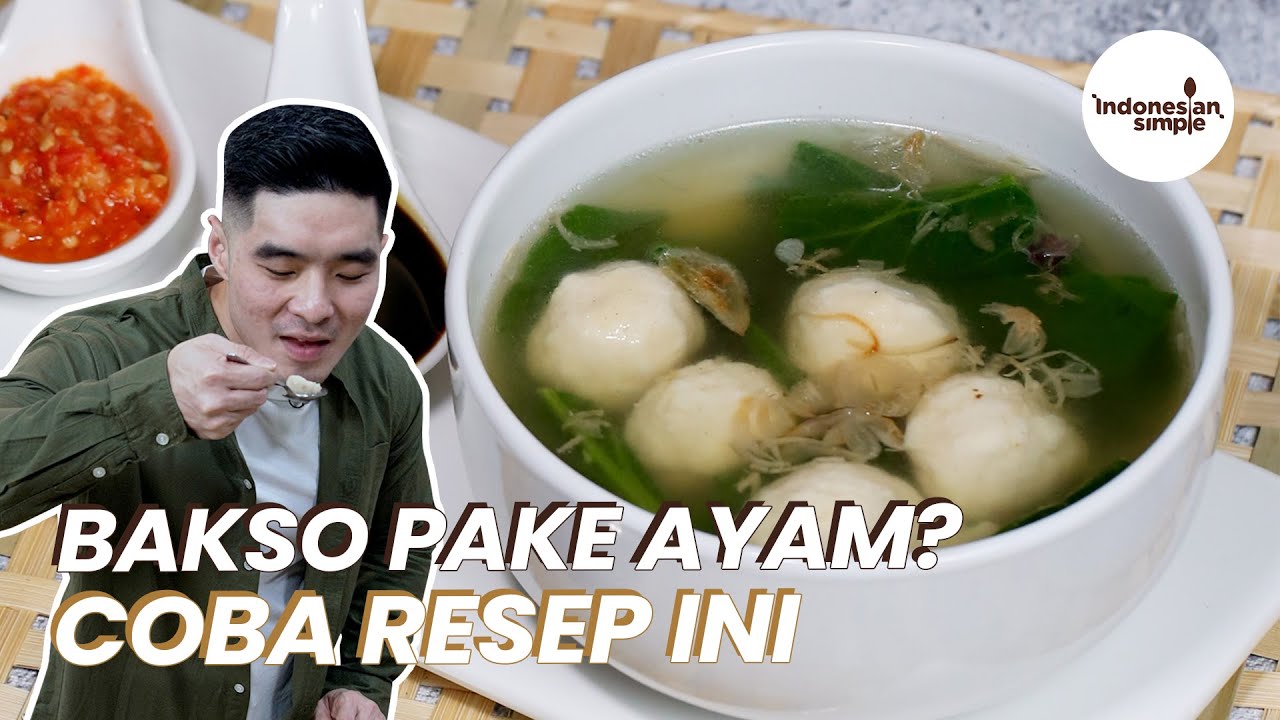 BIKIN BAKSO PALING GAMPANG | Chicken Meatball