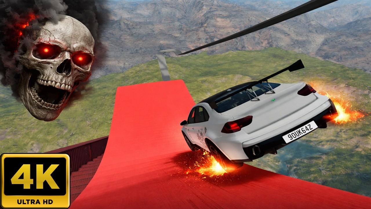 Cars vs Death fall #95 - BeamNG Drive