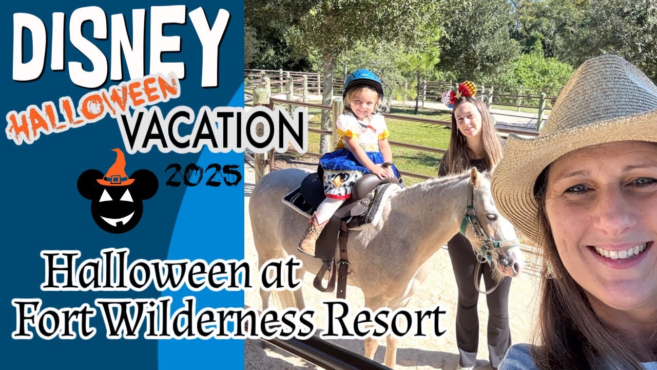 Катание на пони в парке Fort Wilderness в Диснейленде | Хэллоуин в Диснейленде