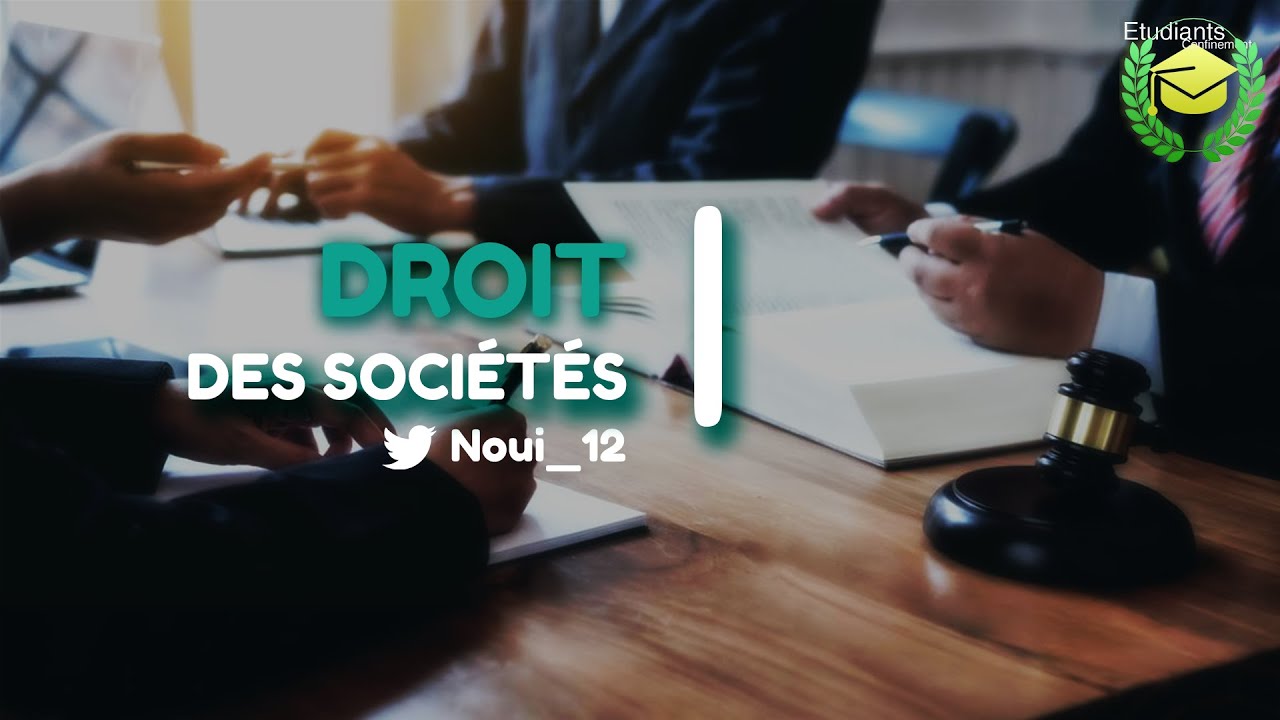 DROIT DES SOCIÉTÉS (Création et fondement de la société, droit et obligations des associés) @Noui_12