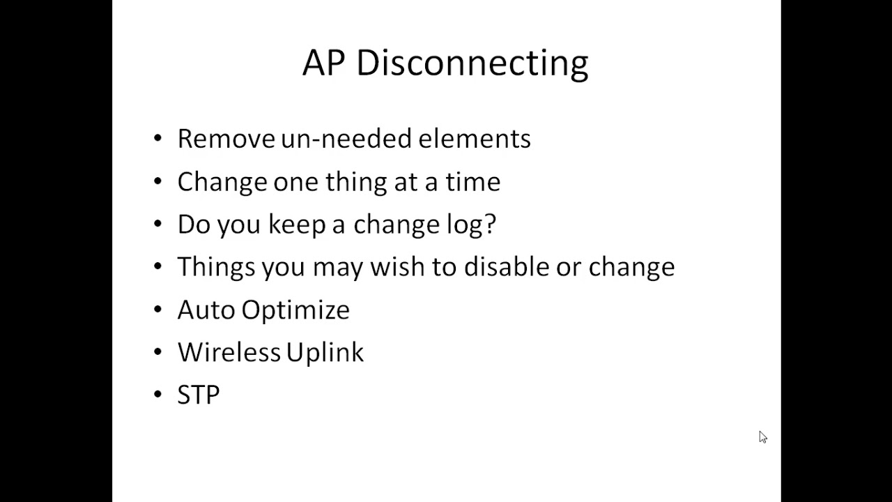 Kevin Houser Video 5 Troubleshooting AP offline
