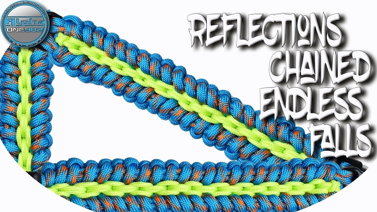 DIY Paracord Bracelet Chained Endless Falls Reflections World Of Paracord How to make Paracord Brace