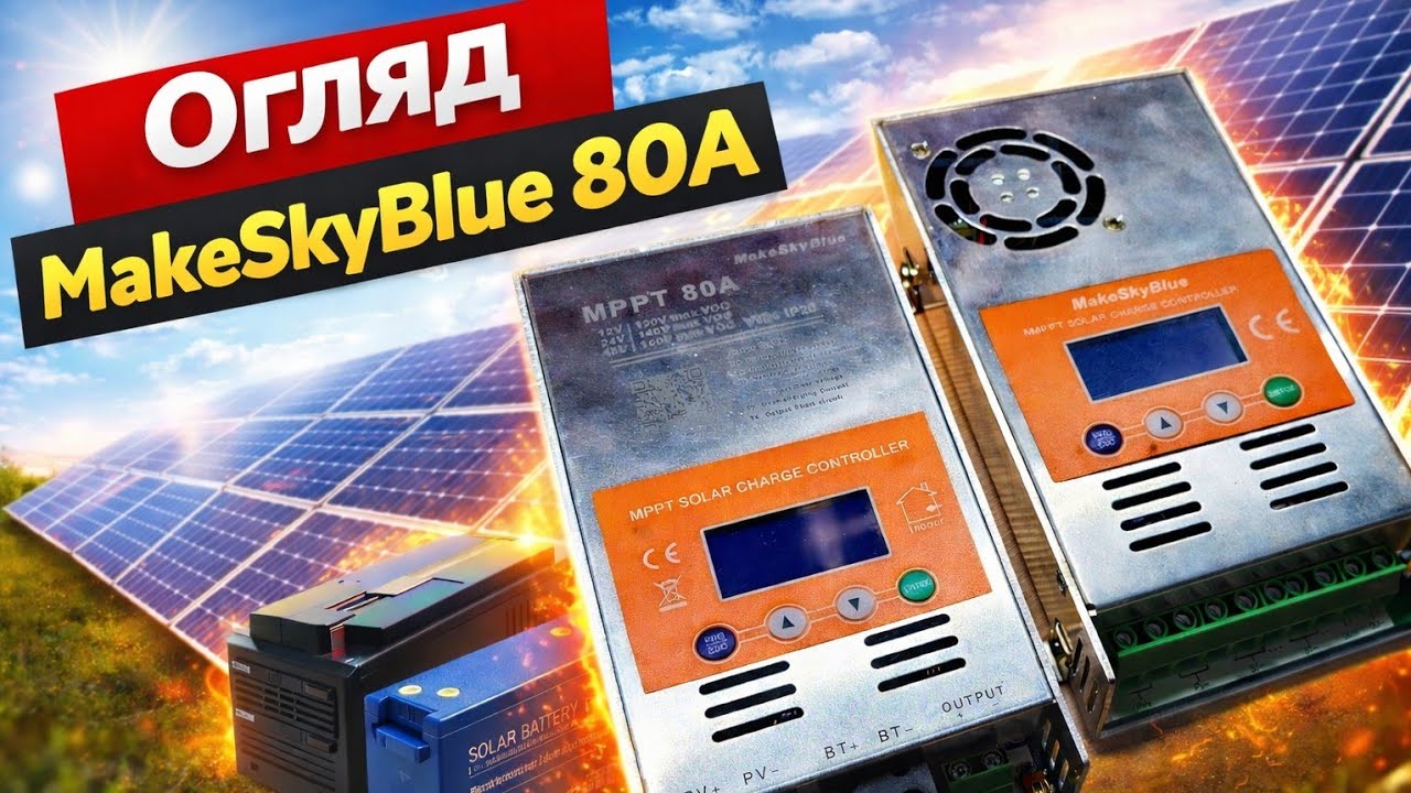 Огляд і тест MPPT MakeSkyBlue 80A