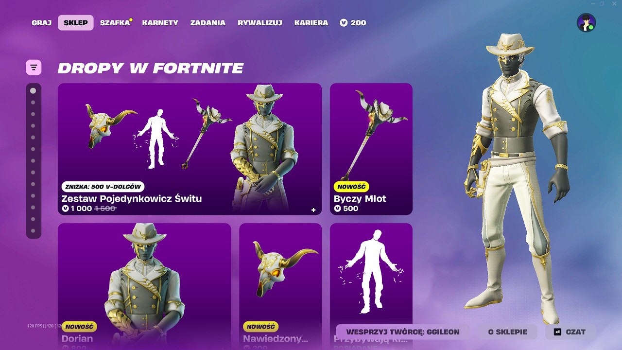 SKLEP FORTNITE 3.03.2026 *NOWY SKIN DORIAN, ISKRA, WIZJA, ASTRA, LADACO, AMBER MOXIE, KITSUNE*